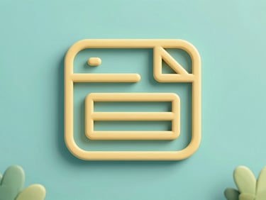 Stylized educational icon representing elementary level, featuring soft teal and warm gold tones, clean lines.