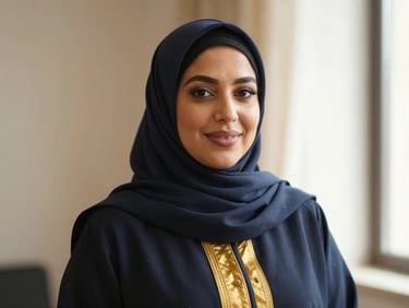 Professional portrait of Sakina Salemohamed, warm natural light, soft focus, representing a lead administrator.