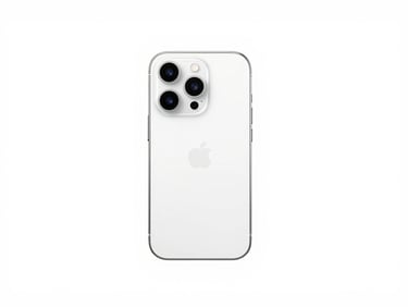 Premium smartphone on a stark white background, high-key studio lighting, sharp focus, minimalist aesthetic