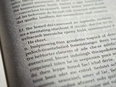 Macro detail of printed legislative text on heavy parchment, high-contrast shadows, desaturated cool tones, 35mm