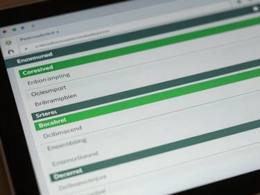 Macro shot of a secure banking interface screen displaying encrypted data flows and clean green status indicators, high-trust lighting
