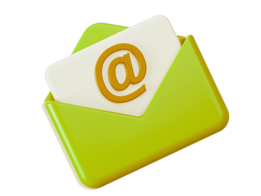 3D email icon representing website contact form