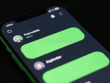 Extreme close-up of a high-end Android screen showing fluid UI animation physics, moody studio lighting with neon green rim-lighting, macro lens, sharp focus