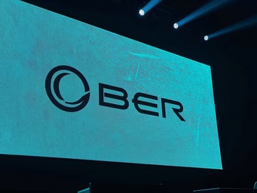 Sleek high-end LED screen setup on a dark concert stage, vibrant cyan stage lighting, sharp pixels visible, close-up shot, 35mm lens