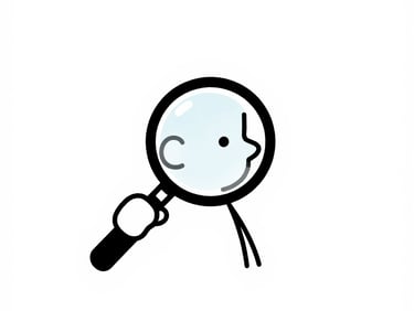 person holding magnifying glass beside black film camera white ceramic mug filled with black liquid near vehicle toy scale model