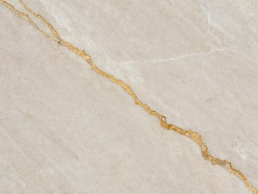 Macro photograph of premium light marble texture with golden veins, elegant neutral tones, high-contrast daylight