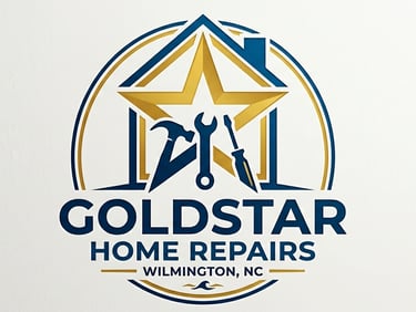 Goldstar Home Repairs logo for handyman services in Wilmington, NC.