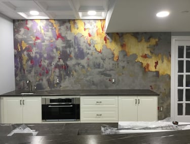 plaster and hand painted plaster wall finish by marcine in warminster, pa