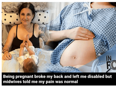 Being pregnant broke my back