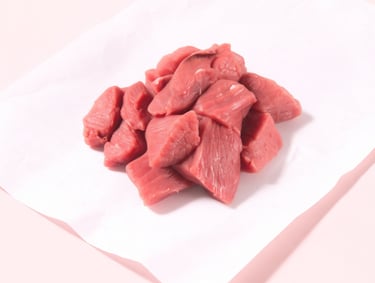 Morceaux de veau tendres pour blanquette traditionnelle