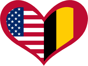 USA (heart) Belgium LARGE