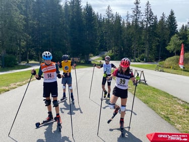 Activités sportive de ski roue à découvrir dans le Vercors avec l'ESF Autrans