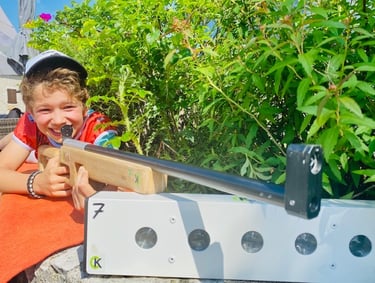 Activités de biathlon pour les enfants dans le Vercors à Autrans-Méaudre en Vercors