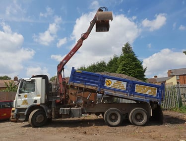 grabber lorry in the yard in halesowen