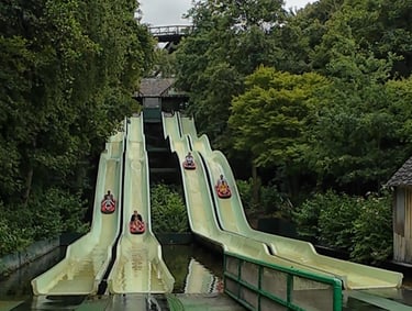 bellewaerde 2025 big chute water glijbaan raft