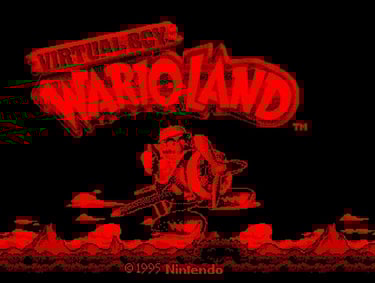 Virtual Boy Wario Land: Title Screen