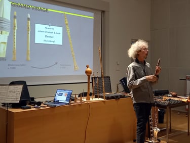 Conférence au LMA de Marseille "Les aérophones à anche simple, les clarinettes, Raphaël Vuillard