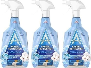 three bottles of fabric fabric refresher