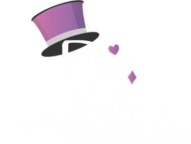 a woman in a purple top hat and a purple top hat