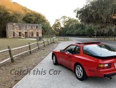 Porsche 944 photograph / car art