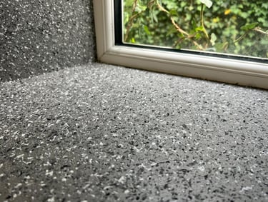 spray granite wall