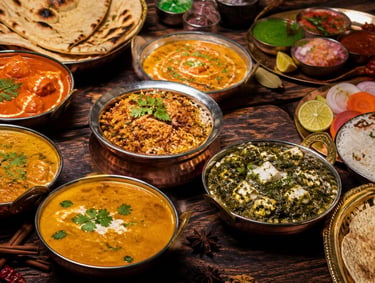 Exquisite Indian food