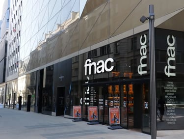 Devanture d'un magasin Fnac