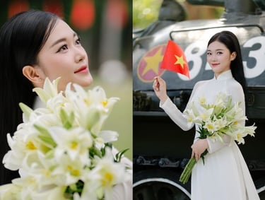 Gợi ý các tư thế tạo dáng với bó hoa tươi đầy duyên dáng cho phái đẹp