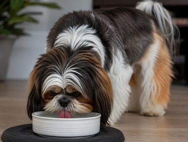 shih tzu bebebiendo