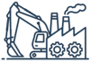 ícone de máquina pesada