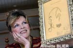 annette blier martin et un portrait de son mari bernard blier
