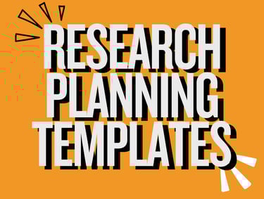 research planning templates to help psychology students with their dissertation and thesis