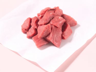 Morceaux de veau tendres pour blanquette traditionnelle