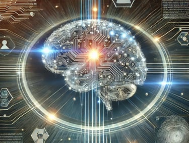 a brain map of a brain scang