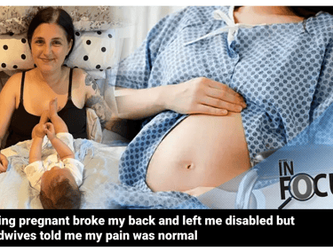 Being pregnant broke my back