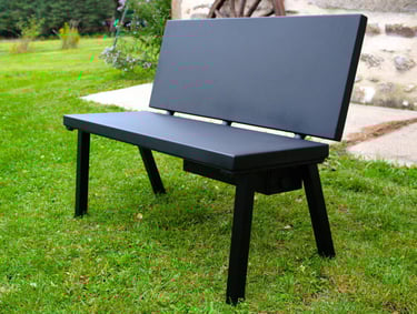 Banc chauffant en acier thermolaqué calopro