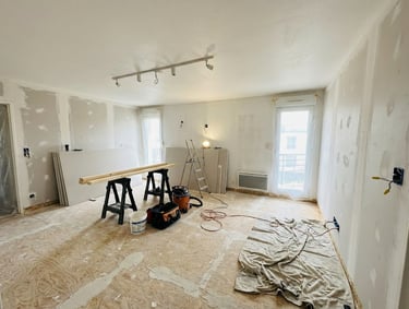 Rénovation totale d'un appartement avant mise en location