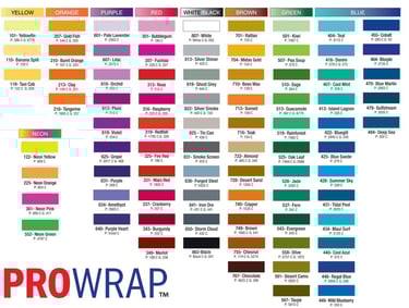 ProWrap Thread Colors