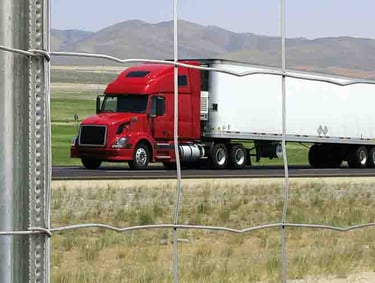 grillage autoroute gros plan