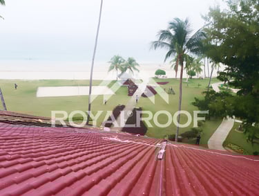 Genteng upvc royal roof untuk hotel dan resort di tanjung pinang batam