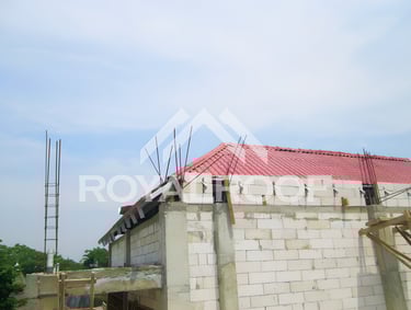 Proyek Genteng uPVC Royalroof bangunan ruko mojosari
