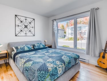 Chambre photographiée en HDR pour la mise en location de l'appartement