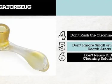 Simple maintenance for glass pieces