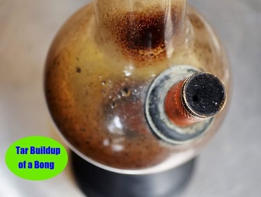 Complex glass smoking piece with narrow chambers