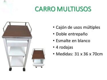 Carro para unidad de electro y evacuador de humo