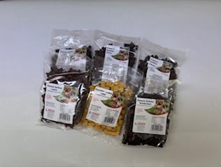 verschiedene versiegelte Tüten "Softies" Leckerli-Stückchen