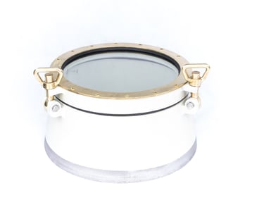 300mm opening porthole Steel and brass