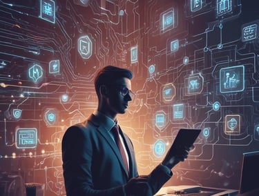 A developer coding a clean, responsive website on a laptop.