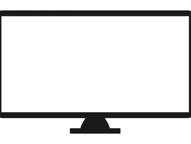 una tv pantalla plana