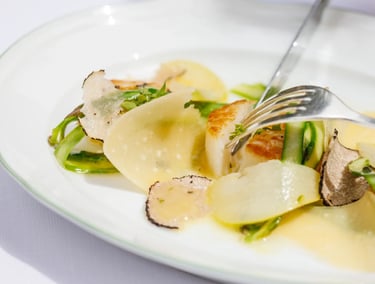 Hotel De Russie Gourmet truffle pasta dish, Rome.